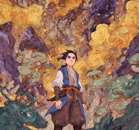 恋爱题材漫画封面：月下告白